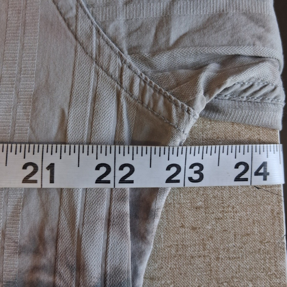 Decree Taupe Tie Dye W/ Embroidered Accent LS Button Down Western Shirt EUC - Picture 4 of 15